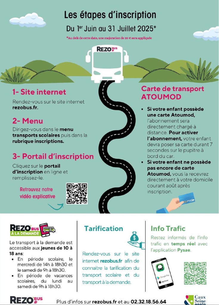 Inscriptions Transports Scolaires